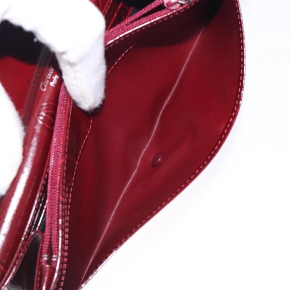 CARTIER Happy Birthday Long Wallet Enamel Bordeaux Auth bs27880 - Picture 12 of 16